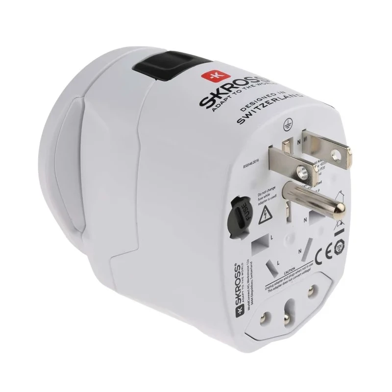 SKROSS Universal Travel Adapter UK USA Europe Italy Switzerland Australia 10A 250V 691-0896