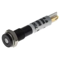 RS PRO White Panel Mount Indicator 12V DC 20mA Solder Tab Termination IP67 Flush 700-1628