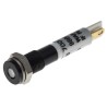 RS PRO White Panel Mount Indicator 12V DC 20mA Solder Tab Termination IP67 Flush 700-1628