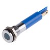 RS PRO Blue Panel Mount Indicator 12V DC 20mA Solder Tab Termination IP67 Flush Bezel 700-1678