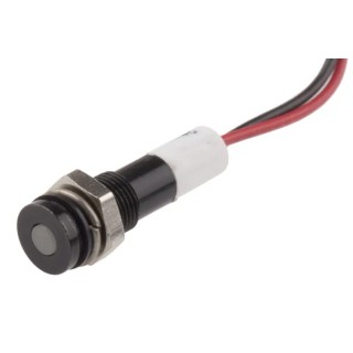 RS PRO White Panel Mount Indicator 24V dc 20mA Lead Wire Termination IP67 Flush Bezel 700-1883