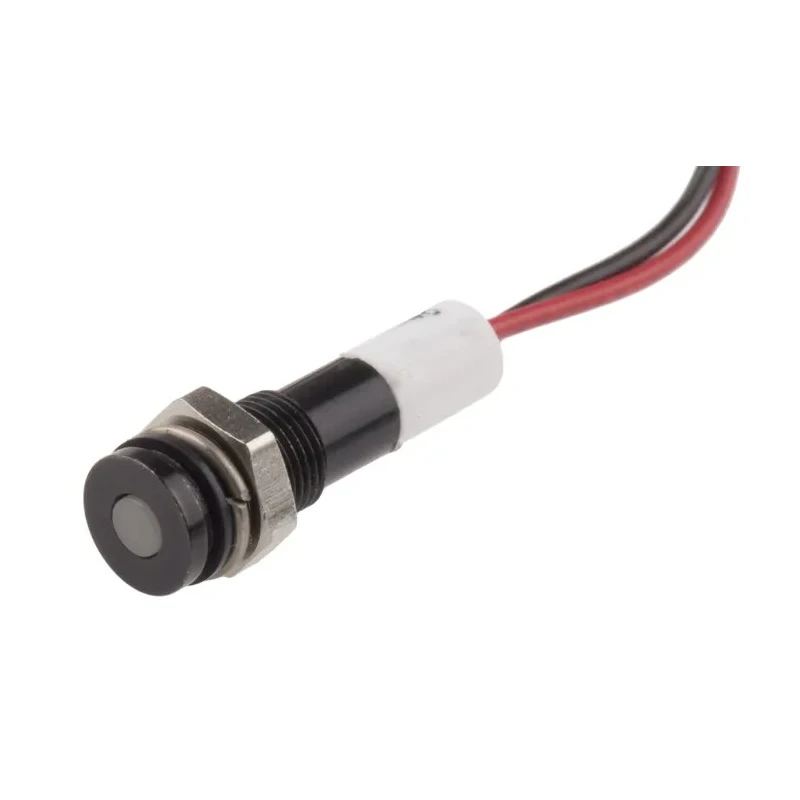 RS PRO White Panel Mount Indicator 24V dc 20mA Lead Wire Termination IP67 Flush Bezel 700-1883