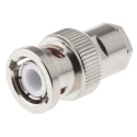Amphenol RF BNC Series Coaxial Connector Cable Male, 50 Ω, Straight Body Clamp B1141C1-NT3G-5-50