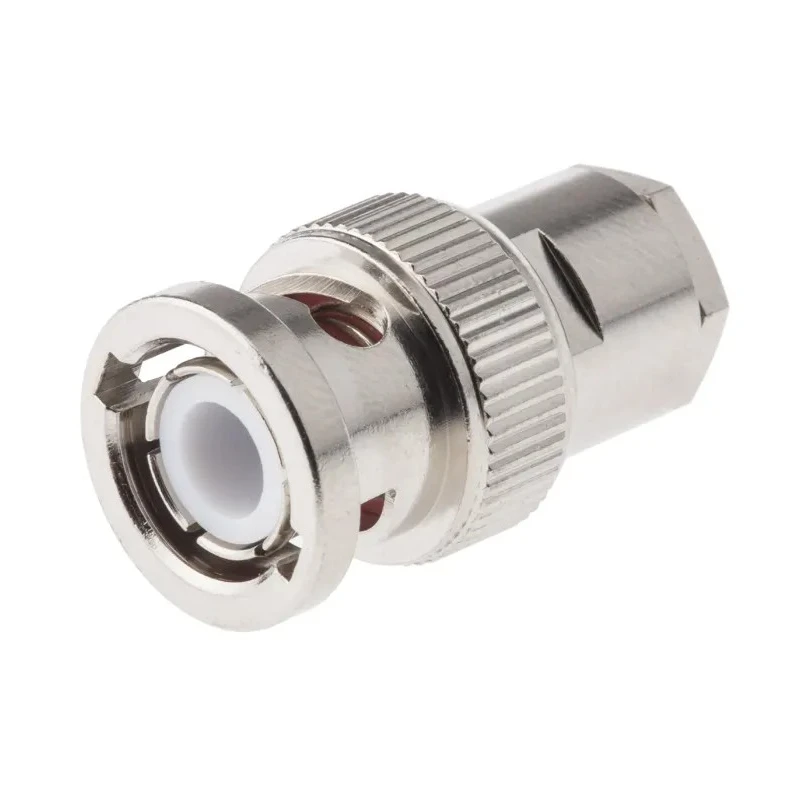 Amphenol RF BNC Series Coaxial Connector Cable Male, 50 Ω, Straight Body Clamp B1141C1-NT3G-5-50