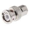 Amphenol RF BNC Series Coaxial Connector Cable Male, 50 Ω, Straight Body Clamp B1141C1-NT3G-5-50