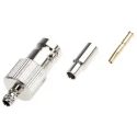 Amphenol RF BNC Series Coaxial Connector Cable Female BNC, 50 Ω, Straight Body Crimp B6121E1-ND3G-5-50