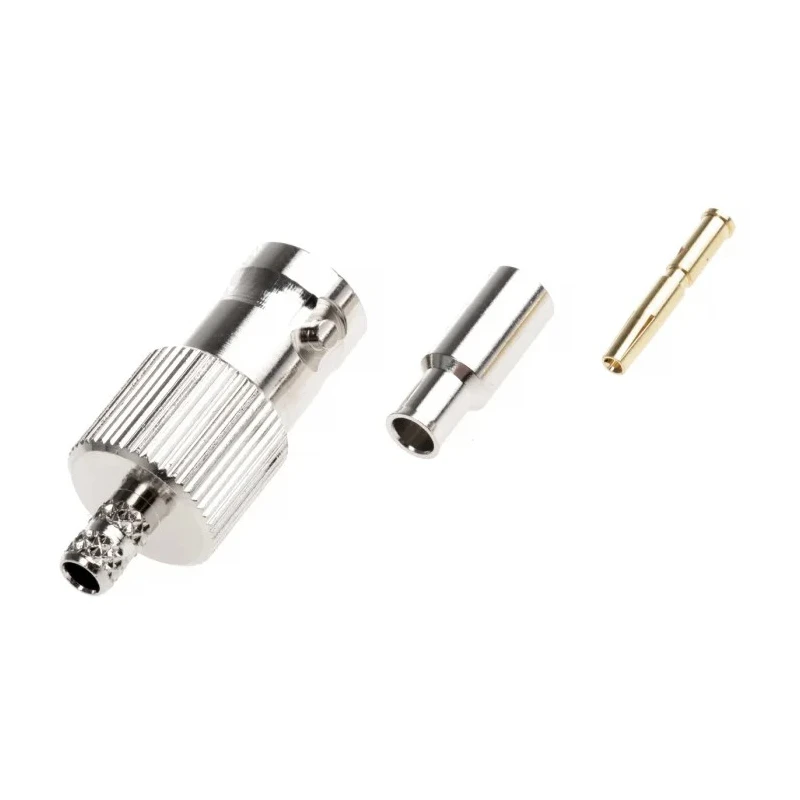 Amphenol RF BNC Series Coaxial Connector Cable Female BNC, 50 Ω, Straight Body Crimp B6121E1-ND3G-5-50