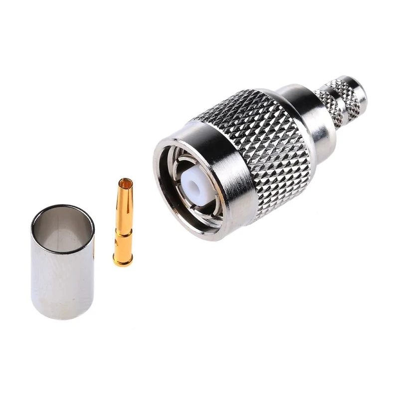 Amphenol RF RT Series Coaxial Connector Cable Male TNC 50 Ω, Straight Body Crimp RT1121A1-NT3G-7B-50
