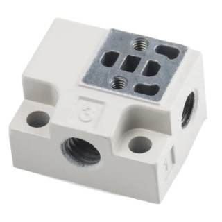 SMC Hydraulic Subplate with M5 x 0.8 Connection Thread V100-74-1