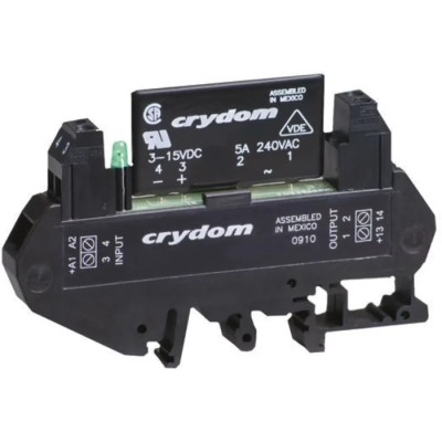 Sensata / Crydom Solid State Interface Relay 28V DC Control, DIN Rail Mount, Screw Terminals DRA1-CX