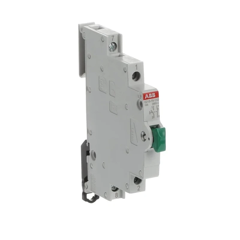 ABB 250V AC DIN Rail Push Button Circuit Trip 16A Current Rating for System Pro M Compact E215 2CCA703152R0001 E215-16-11D