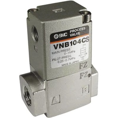 SMC Cylinder Type Pneumatic Actuated Valve 1 Mpa 1/8 in Female Threaded VNB104B-F6A