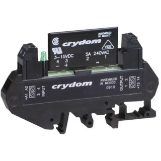 Sensata / Crydom Solid State Interface Relay 32V DC Control, DIN Rail Mount Screw Terminal DRA1-CX