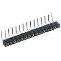 Preci-Dip 5 Way Right Angle Through Hole 2 mm Pitch SIL Socket 100 V AC, 150 V DC, Solder Termination 831-87-005-20-001101