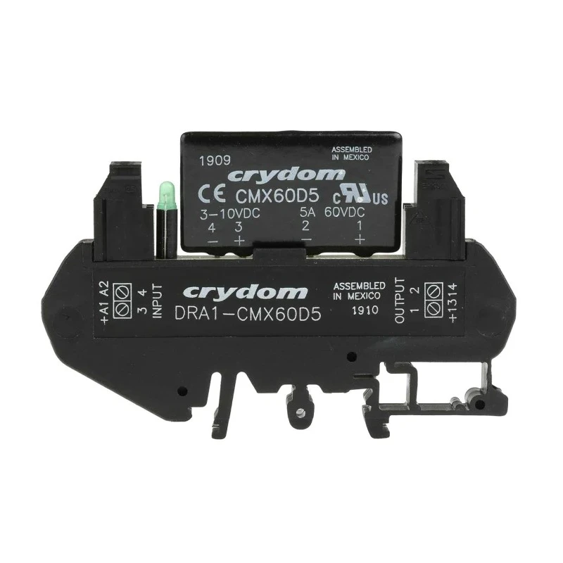 Sensata / Crydom Solid State Interface Relay, Control Voltage 10V DC, DIN Rail Mount Screw Terminals DRA1