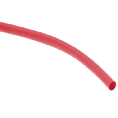 RS PRO Heat Shrink Tubing Red 1.6 mm Sleeve Diameter x 10m Length Polyolefin Flame Retardant 2:1 Ratio 700-4677