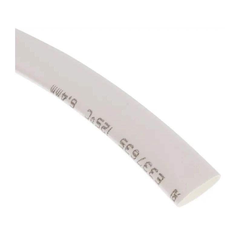 RS PRO Heat Shrink Tubing White 6.4 mm Sleeve Diameter 8m Length 2:1 Shrink Ratio 700-4771