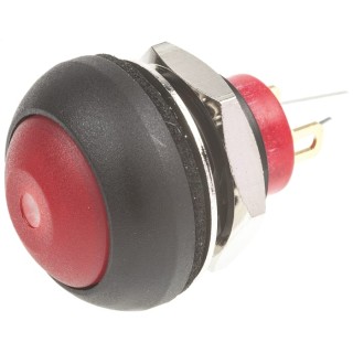 KNITTER-SWITCH DPWL Series Illuminated Miniature Push Button Switch, Momentary, Panel Mount, 12.9 mm Cutout, SPST DPWL1CGRY