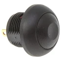 KNITTER-SWITCH Miniature Push Button Switch, Momentary, Panel Mount, 12.9 mm Cutout, SPST, Black LED, IP67, 250 V ac DPW1CGK