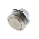 ITW Switches 48M Series Push Button Switch Panel Mount 19 mm Cutout Silver SPST IP67 48M-510N