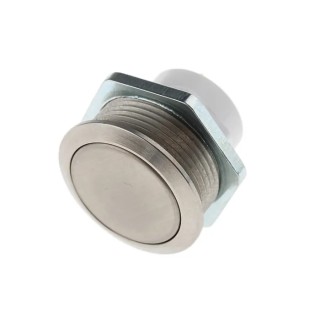 ITW Switches 48M Series Push Button Switch Panel Mount 19 mm Cutout Silver SPST IP67 48M-510N
