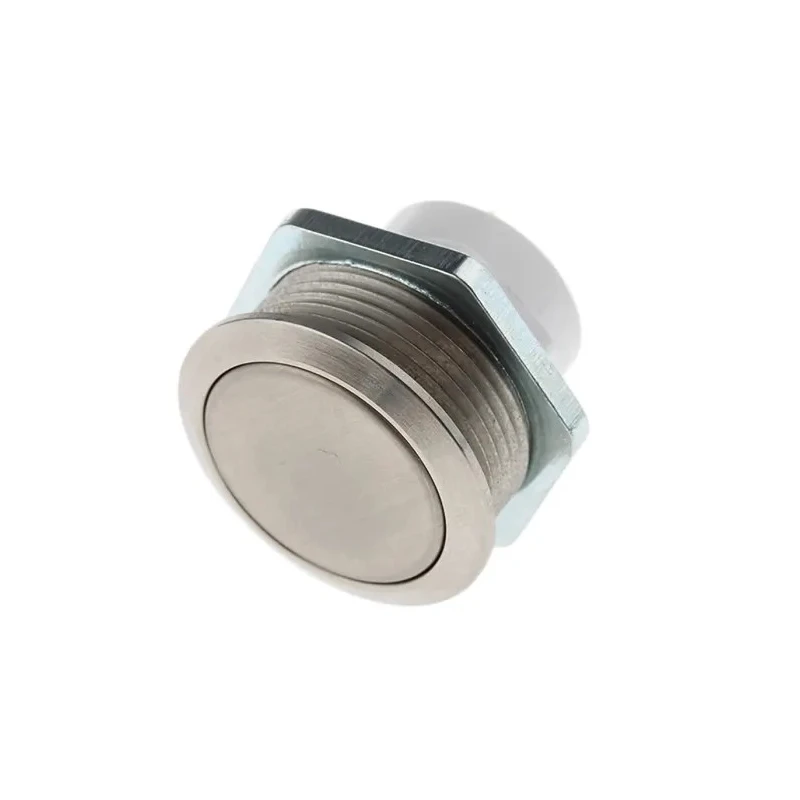 ITW Switches 48M Series Push Button Switch Panel Mount 19 mm Cutout Silver SPST IP67 48M-510N
