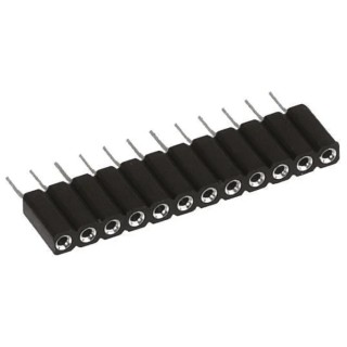 Preci-Dip 8 Way Right Angle Surface Mount SIL Socket 2.54 mm Pitch 100 V AC, 150 V DC, 3A Current 801-87-008-40-001191