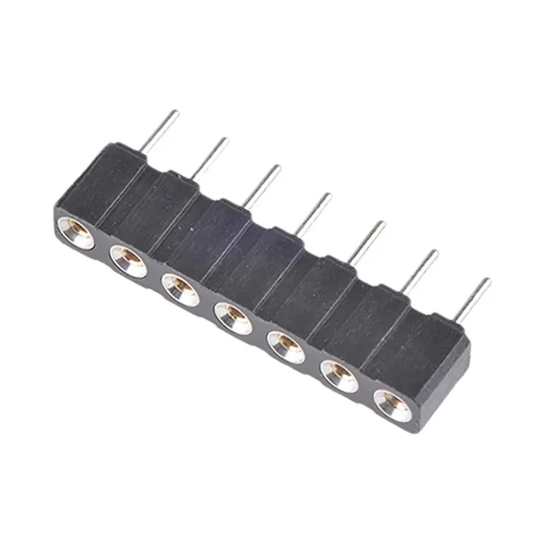 Preci-Dip 7 Way Preci-Dip Straight Through Hole 2.54 mm Pitch SIL Socket 100 V AC, 150 V DC, Solder, 3A 310-87-107-01-640101