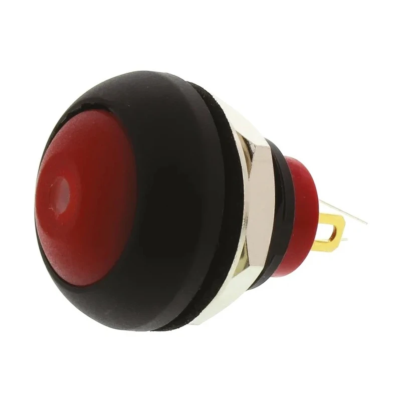 KNITTER-SWITCH DPWL Series Illuminated Miniature Push Button Switch, Momentary, Panel Mount, 12.9 mm Cutout, SPST DPWL1CGRG