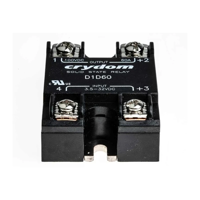 Crydom Solid State Relay, Surface Mount, 60 A Load, 100 V Load, 32V Control, MOSFET Output D1D60