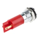 RS PRO Red Panel Mount Indicator 12V dc 20mA Solder Tab Termination IP67 Flush Bezel 703-8816