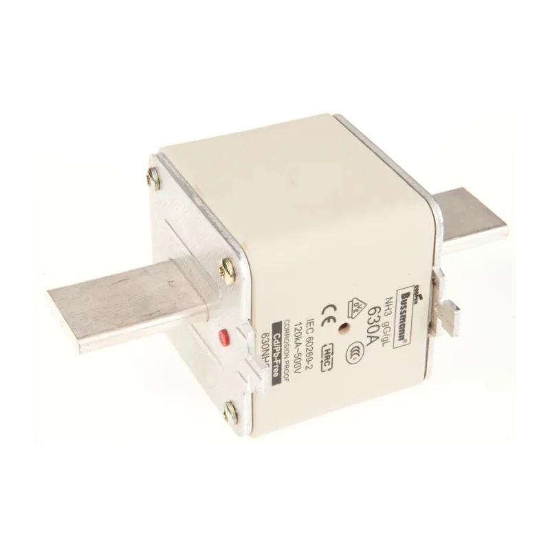 Eaton 630A Centred Tag Fuse NH3 500V AC High Rupture Capacity Dual Indication 630NHG3B