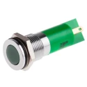 RS PRO Green Panel Mount Indicator 24V dc 20mA Solder Tab IP67 Flush Bezel 703-8838