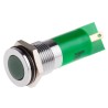 RS PRO Green Panel Mount Indicator 24V dc 20mA Solder Tab IP67 Flush Bezel 703-8838