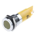 RS PRO Yellow Panel Mount Indicator 24V DC 20mA Solder Tab Termination IP67 Flush Bezel 703-8831