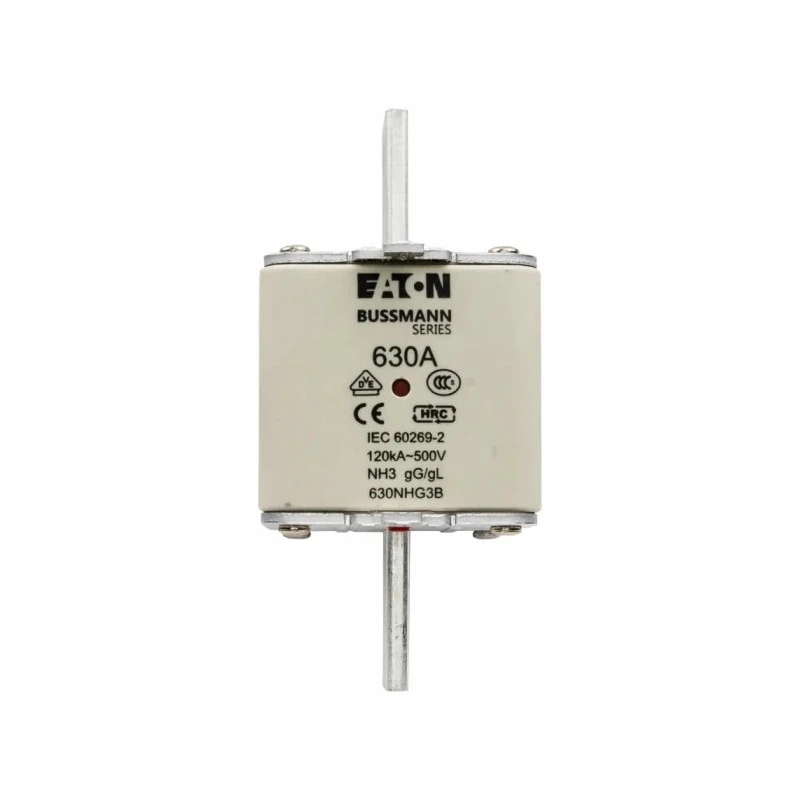Eaton 630A Centred Tag Fuse NH3 500V AC High Rupture Capacity Dual Indication 630NHG3B