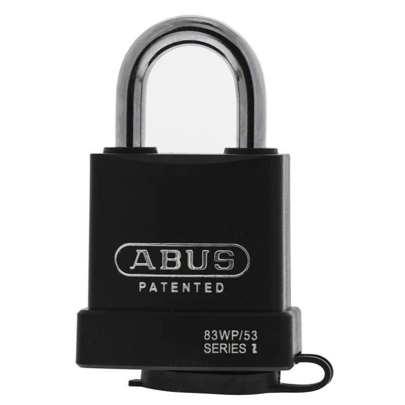 ABUS Keyed Steel Heavy Duty Weatherproof Padlock 8 mm Shackle Diameter, 56.5 mm Body Width 83WP/53