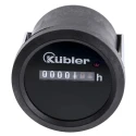 Kubler HR 47 Round Electromechanical Hour Meter Counter 7 Digit 4mm Digit Height No Reset 187-264 Vac / 50 Hz 3.474.901.075