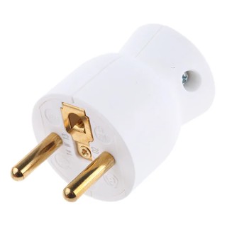 Legrand 16A 250V France Mains Connector White Cable Polymer Screw 0 504 16