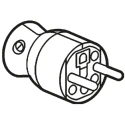 Legrand 16A 250V France Mains Connector White Cable Polymer Screw 0 504 16