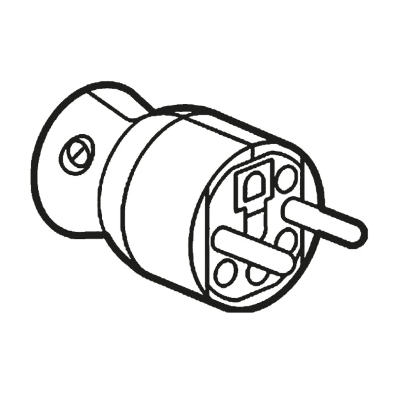 Legrand 16A 250V France Mains Connector White Cable Polymer Screw 0 504 16