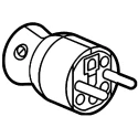 Legrand 16A 250V France Mains Connector White Cable Polymer Screw 0 504 16