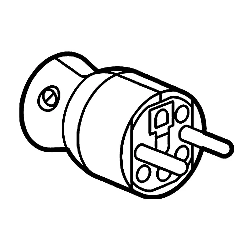 Legrand 16A 250V France Mains Connector White Cable Polymer Screw 0 504 16