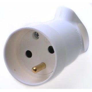 Legrand 16A 250V France Mains Connector White Cable Polymer Screw 0 504 21