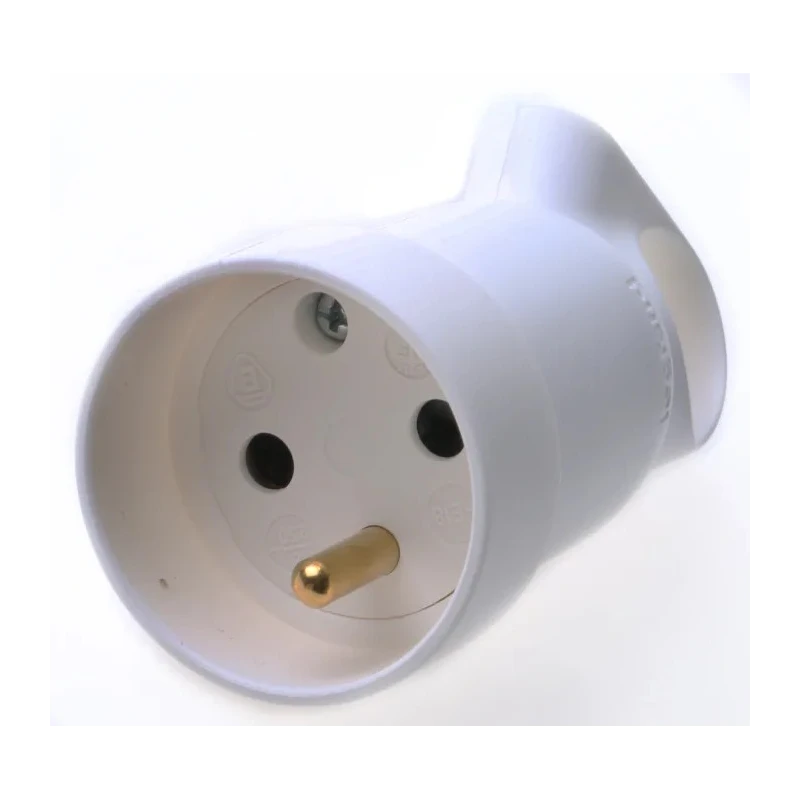Legrand 16A 250V France Mains Connector White Cable Polymer Screw 0 504 21