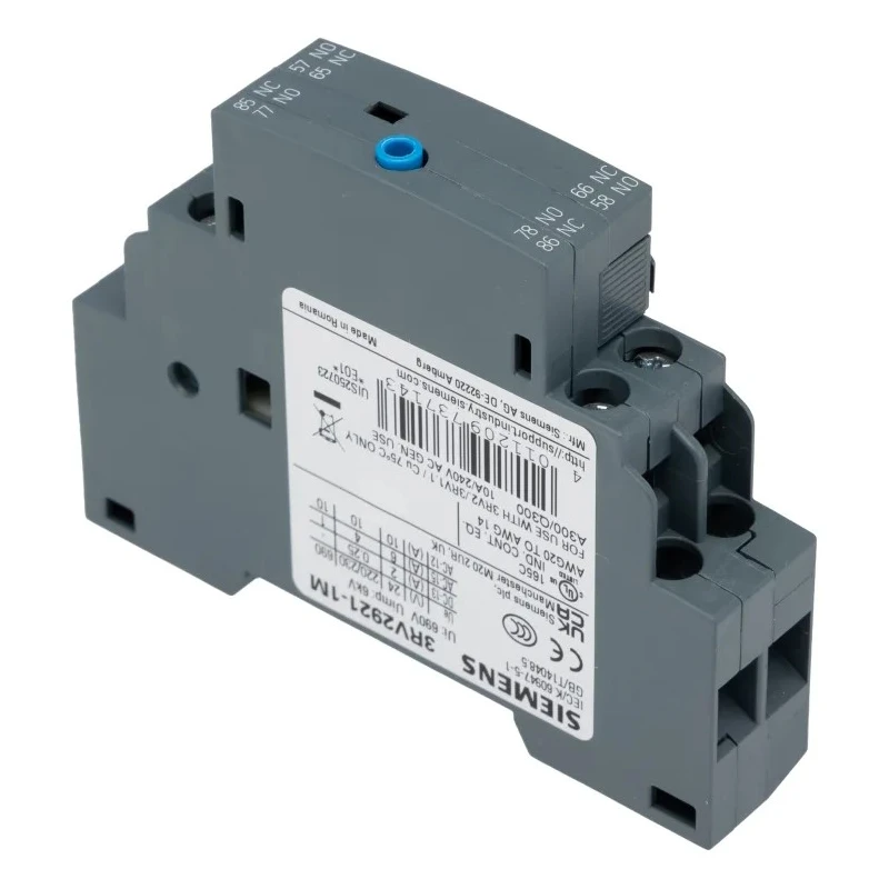 Siemens SIRIUS Series Signal Switch for Use with 3RV2 Series 10A 690V 3RV2921-1M