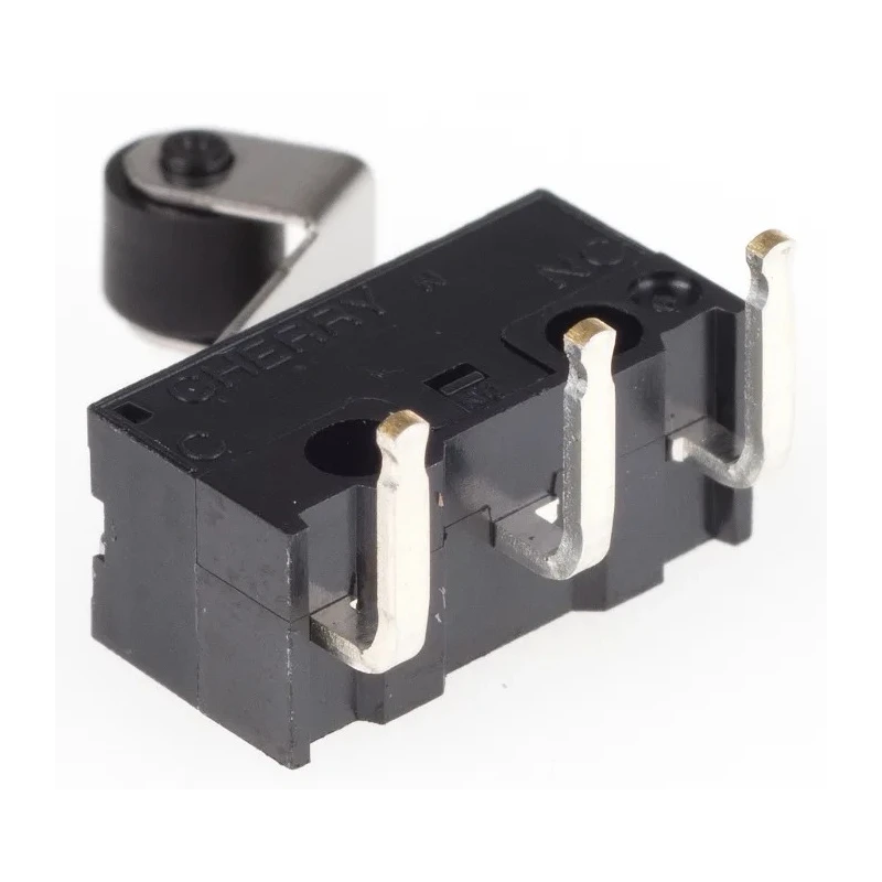 ZF Roller Lever Micro Switch Left Angle PCB Terminal, 3A, 125V AC, SPDT, IP40 DG13-B3RA