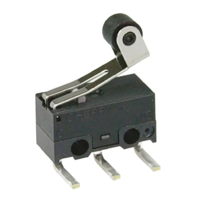 ZF Roller Lever Micro Switch with Left Angle PCB Terminal, 50mA Current, 125 V AC, 30 V DC, SPDT Contacts, IP40 DG23-B3RA