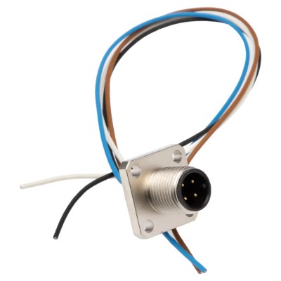 binder Female 4 Way M12 to Unterminated Free End Sensor Actuator Cable 250V, 200mm Length, Polyamide Jacket 09-3433-00-04