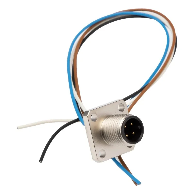binder Female 4 Way M12 to Unterminated Free End Sensor Actuator Cable 250V, 200mm Length, Polyamide Jacket 09-3433-00-04